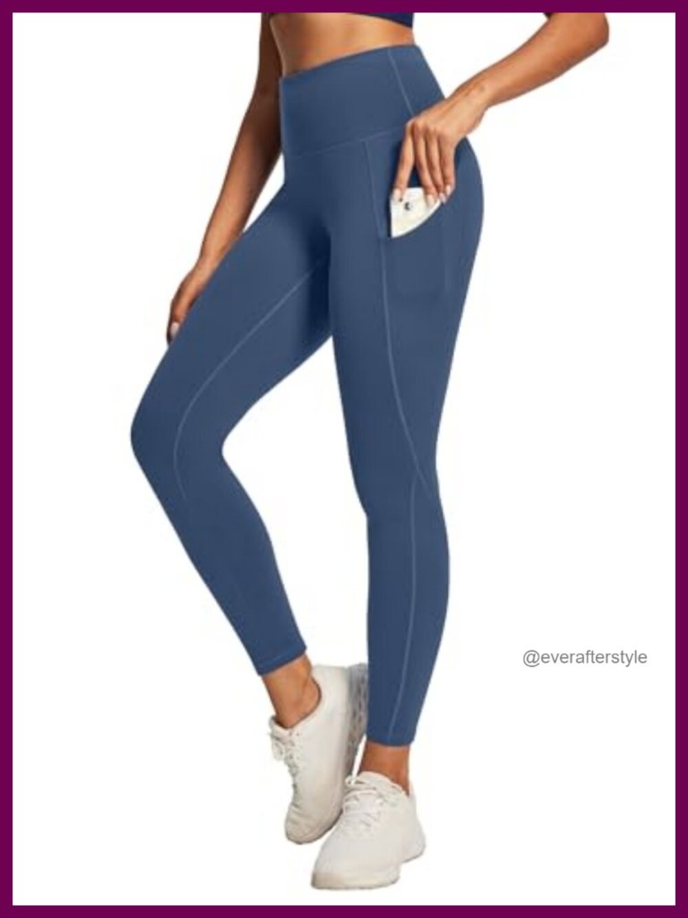High Waisted Tummy Control Yoga Pants with Pockets Women